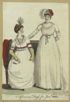 Ретро мода - Английский женский костюм 1800-1809. Послеобеденное платье, 1800