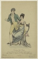 Ретро мода - Английский женский костюм 1800-1809.  Вечерние платья для полных, 1807