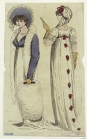 Ретро мода - Английский женский костюм 1800-1809.  Платье для полных, 1805