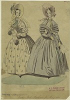 Ретро мода - Женский костюм. Англия, 1830-1839. Мода 1838