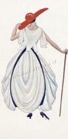 Ретро мода - В.Мухина. Эскиз костюма. Журнал мод Ателье 1923 г.