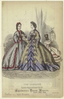 Ретро мода - Женский костюм. Англия, 1860-1869. Платья для женщин и девочек, 1864