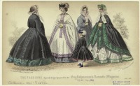 Ретро мода - Женский костюм. Англия, 1860-1869. Модная одежда, 1861