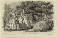 Ретро мода - Женский костюм. Англия, 1860-1869. Парижская мода, август 1861