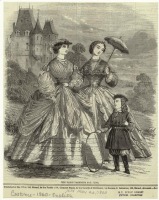 Ретро мода - Женский костюм. Англия, 1860-1869. Парижские модели, июнь 1860