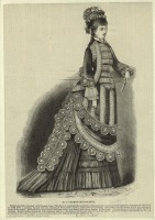 Ретро мода - Женский костюм. Англия, 1870-1879. Туалет для прогулок, 1875