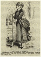 Ретро мода - Детский костюм. Англия, 1880-1889. Платье для работы, 1883