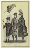 Ретро мода - Детский костюм. США, 1880-1889. Детская мода,  сентябрь 1886