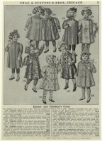 Ретро мода - Детский костюм, 1900-1909. Модели пальто, 1909