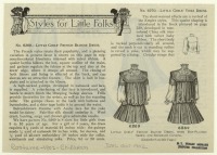 Ретро мода - Детский костюм, 1900-1909. Стили для девочек, 1902