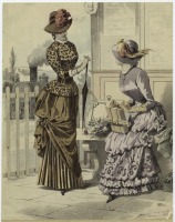 Ретро мода - Женский костюм. Франция, 1880-1889. Одежда для путешествий, 1882