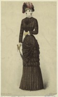 Ретро мода - Женский костюм. Франция, 1880-1889. Одежда для визитов, 1882