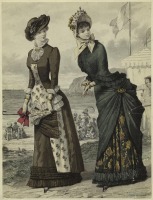 Ретро мода - Женский костюм. Франция, 1880-1889. Одежда для прогулок