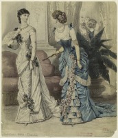 Ретро мода - Женский костюм. Франция, 1880-1889. Одежда для визитов. 1882