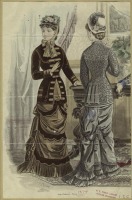 Ретро мода - Женский костюм. Франция, 1870-1879. Одежда для посещений, 1879