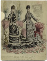 Ретро мода - Женский костюм. Франция, 1870-1879. Одежда для приёмов, 1876
