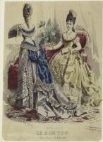 Ретро мода - Женский костюм. Франция, 1870-1879. Платья для приёмов