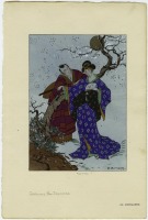 Ретро мода - Мужчина и женщина в кимоно, 1920