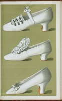 Ретро мода - Белые туфли с ремешками ,  бантами и каблуком луи