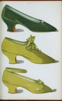 Ретро мода - Зелёные бархатные и шёлковые туфли
