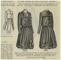 Ретро мода - Гимнастический костюм для девушек и женщин