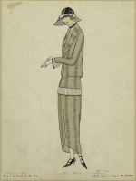 Ретро мода - Костюм 1920-1929. Оливково-зелёный костюм