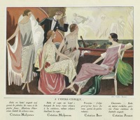 Ретро мода - Публика в Опера Комик в Париже, 1924
