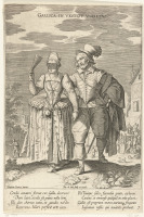 Ретро мода - Пара в костюмах Франции  XVII века
