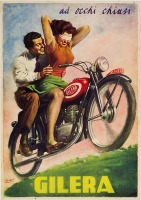 Плакаты - Реклама мотоцикла GILERA