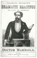 Плакаты - Драматические чтения Чарльза Диккенса в Америке, 1876