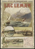 Плакаты - Судоходные компании Швейцарии. Озеро Леман, 1901