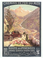 Плакаты - Железные дороги. Дю - Миди, Пиренеи, 1914