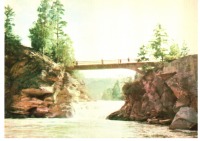 Ретро открытки - Река Прут возле Яремчи