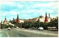 Ретро открытки - Москва. Вид на Кремль