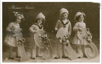 Ретро открытки - Новий рік - 1913