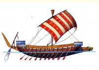 Ретро открытки - Военный корабль Египта.