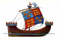 Ретро открытки - Корабль Ричарда III.