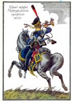 Ретро открытки - Штаб-трубач Мариупольского гусарского полка.