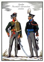 Ретро открытки - Гусары Российско-германского легиона.