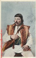Ретро открытки - Українське вбрання. Гуцул. 1916 рік.