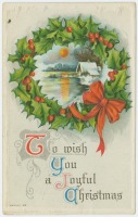 Ретро открытки - Желаю вам радостного Рождества