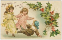 Ретро открытки - Наилучшие пожелания в Рождество