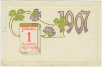 Ретро открытки - С Новым 1907 Годом