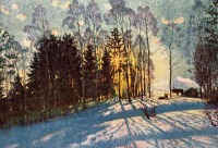 Ретро открытки - Зимнее солнце