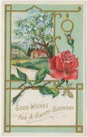 Ретро открытки - Добрые пожелания в День рождения