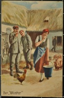 Ретро открытки - Указатель поворота, 1917