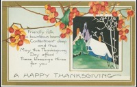 Ретро открытки - Счастливого Дня благодарения