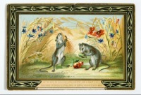 Ретро открытки - Деревенская мышка