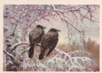Ретро открытки - Вороны