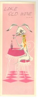 Ретро открытки - Любитель старого вина